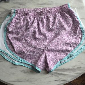 Nike Pink and Teal Athletic Shorts